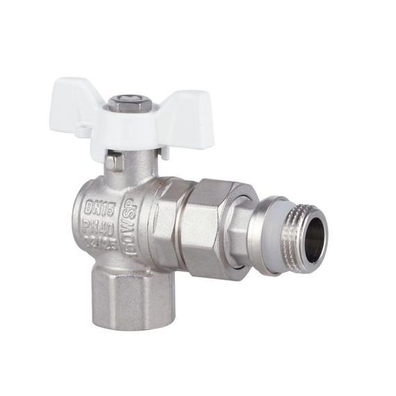 Кран кульовий "Американка" Thermo Alliance Forte 1/2" з антипротіканням кутовий SF223W15 | Зображення 2