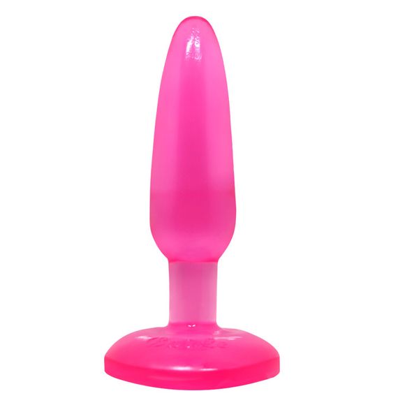 Анальна пробка на присосці BAILE Butt Plug, рожева, 14×3.5 см Sex Aura | Зображення 2