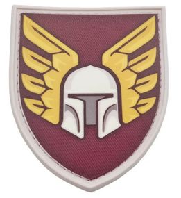 Шеврон 46 ОДШБ (гумовий червоний)