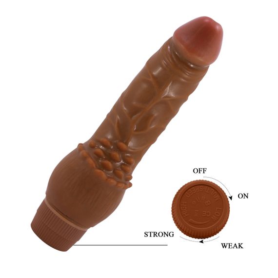 Вибратор - Barbara Clark Vibrator 7,6" Brown Sex Aura | Зображення 7