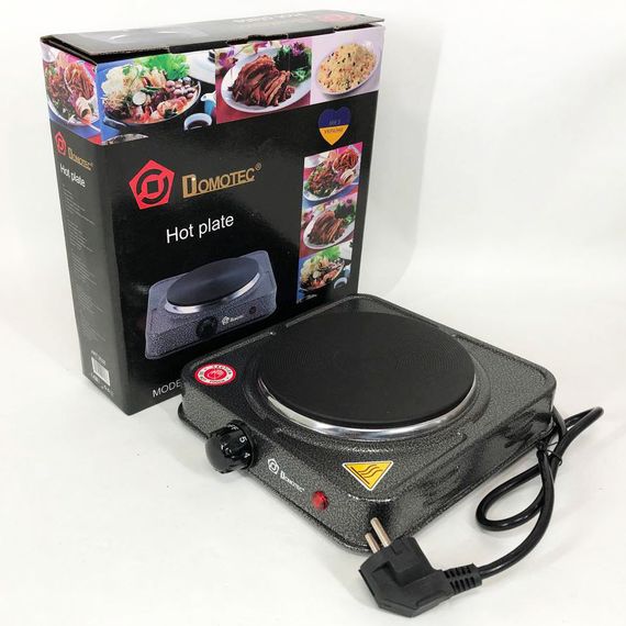 Електроплита настільна плита одноконфорочна DOMOTEC, Переносна настільна електроплита TV-31 | Зображення 1