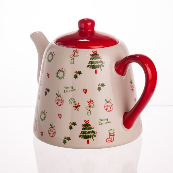 Порцеляновий чайник Merry Cristmas 1 літр CR-1-15 | Зображення 2