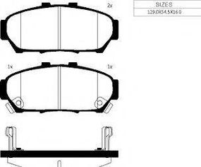 Колодки гальм. HYUNDAI I30, CEED (вир-во Mando) MANDO MPK36 на HYUNDAI ELANTRA GT (GD)