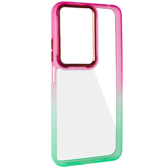 Чохол TPU+PC Fresh sip series для Xiaomi Redmi Note 13 Pro 4G / Poco M6 Pro 4G Салатовий / Рожевий | Зображення 4