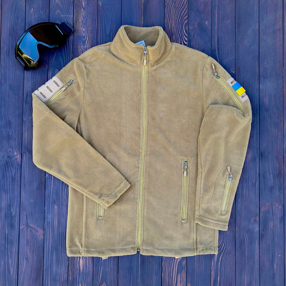 Тактична флісова кофта бежевий S L