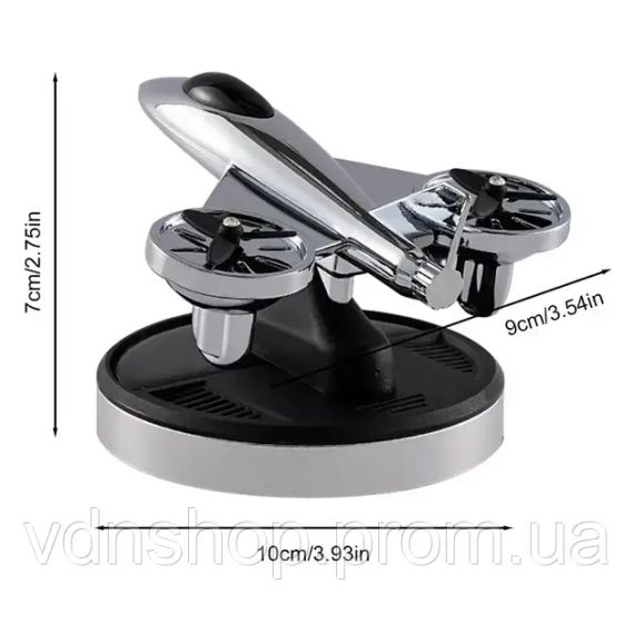 Ароматизатор на сонячних батареях у машину Літак винищувач з турбінами | Зображення 6