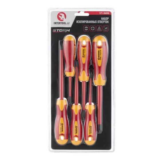 Набір ізольованих викруток 6 од. VDE, STORM INTERTOOL VT-3606 | Зображення 4