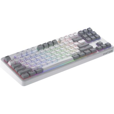 Клавиатура Hator Rockfall 3 Mecha TKL QMK/VIA Orange Wireless White (HTK851UA) | Зображення 3