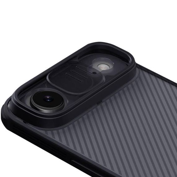 Карбонова накладка Nillkin CamShield Pro для Apple iPhone 17 Air (6.5") Transparent black | Зображення 3