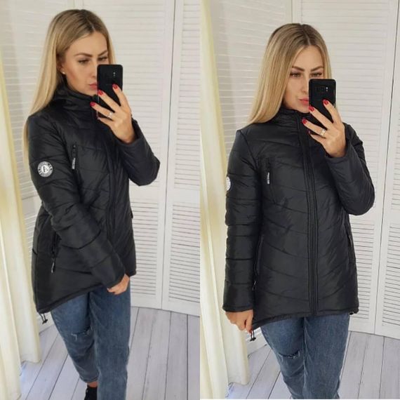 Елегантна жіноча парка, арт. 300, чорний | Зображення 9
