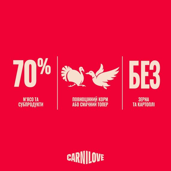 Корм вологий Carnilove Turkey &amp; Duck with Timothy Grass д/собак паштет індичка і качка з тимофіївкою 300 г | Зображення 4