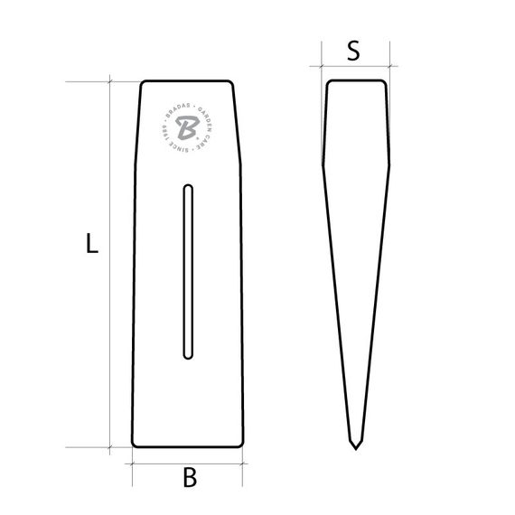 Клин для деревини Bradas 1500 гр KT-SK0150 | Зображення 1