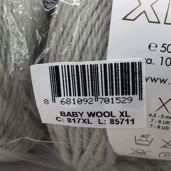 Пряжа Gazzal – Baby Wool XL колір 817 | Зображення 1