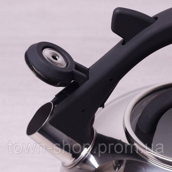 Чайник Kamille Whistling Kettle 2.8л со свистком и стеклянной крышкой KM-0687 | Зображення 2