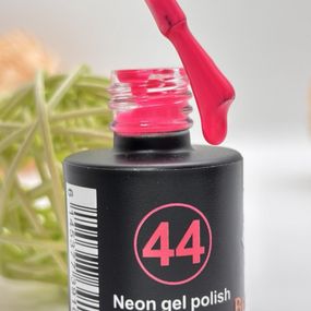 Гель-лак для нігтів Bee Nails 044 (неоновий рожевий) 8мл