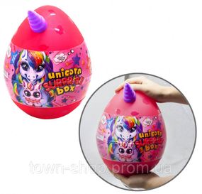 Набор для творчества в яйце "Unicorn Surprise Box" USB-01-01U для девочки Розовый