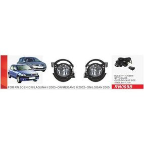 Фари дод. модель Renault Logan 2005/Scenic II/Laguna II /Megane II/RN-099B/H11-12V55W/ел.проводка