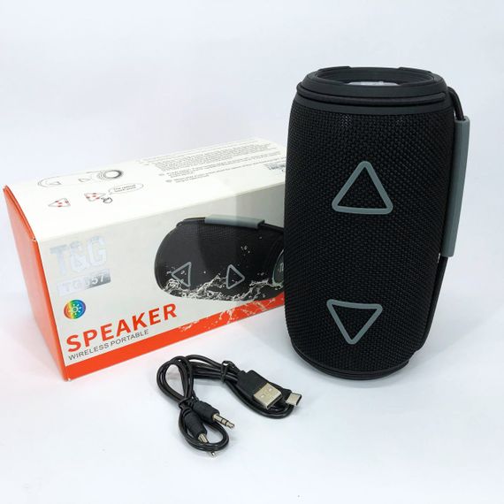 Bluetooth-колонка TG657 з RGB підсвічуванням 1500 mAh. UR-625 Колір: чорний | Зображення 1
