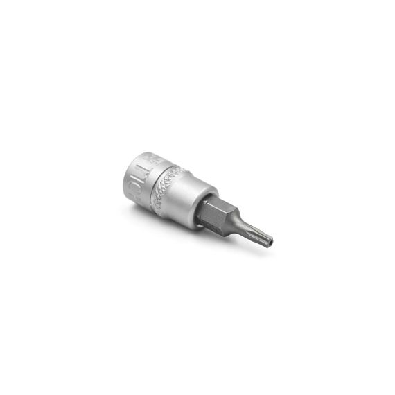 Головка торцева, 1/4IN, з насадкою TX10-HOLE, RED STRIPE