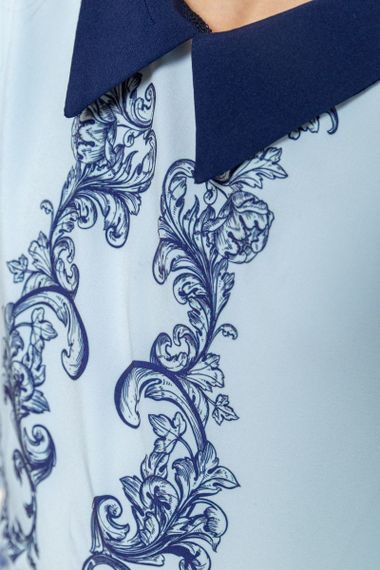 Блузка ошатна для дівчаток, колір синьо-блакитний, 172R026 | Зображення 4