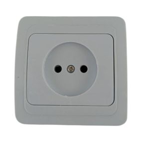 Розетка врезная внутренняя одинарная без заземления Makel QMax