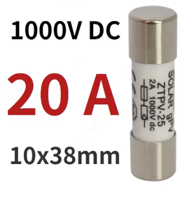 20А Запобіжник DC (є 6А / 8А / 10А / 15А / 25А / 30А) 1000V Solar Fuse PV для захисту сонячної системи LEADER