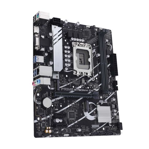 Материнcкая плата ASUS PRIME B760M-K D4 s1700 B760 2xDDR4 M.2 HDMI D-Sub mATX 90MB1DS0-M1EAY0 | Зображення 2
