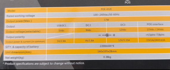 Міні UPS для роутера 8800mAh 12 V 9 V 5 V POE 15-24 V ДБЖ для Wi-Fi у разі вимкнення світла | Зображення 6