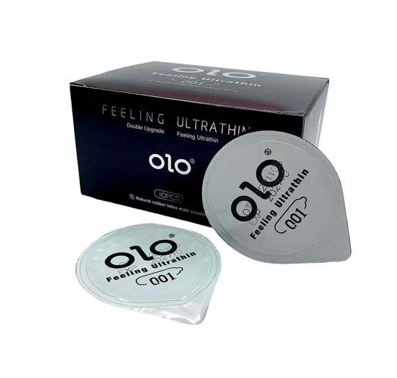 Ультратонкі презервативи OLO Uitrathin 0.01 (10 штук) | Зображення 1