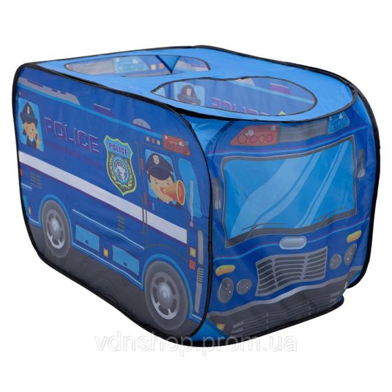 Детская игровая палатка "Полицейская машина" 110×70×66 см палатка для мальчика Синяя HP-S-5NDBL