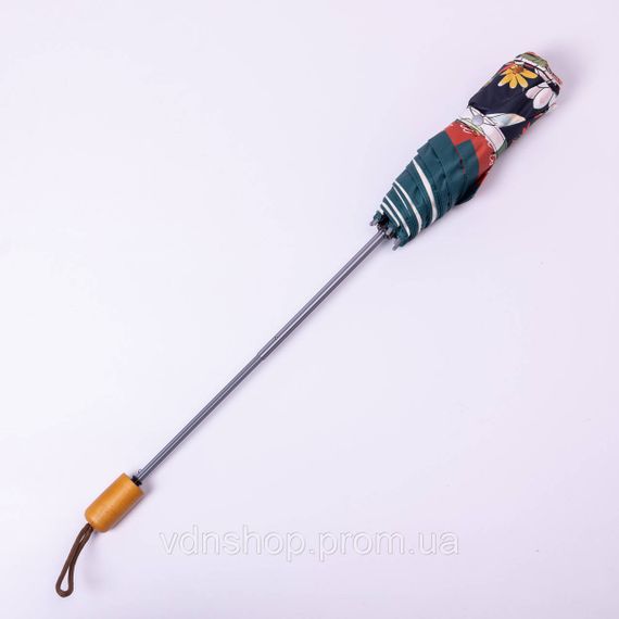 Парасолька механічна елегантна з принтом міцна надійна з поліестеру діаметр 99 см Чорний HP-23-15B | Зображення 1