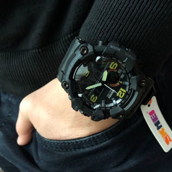 Годинник наручний чоловічий SKMEI 1520BK BLACK, армійський годинник протиударний. Колір: чорний | Зображення 8