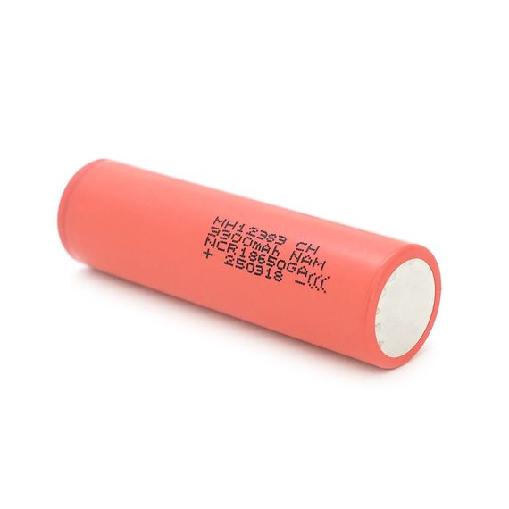 Аккумулятор 18650 Li-Ion Sanyo UR18650GA, 3300mAh, 10A, 4.2 / 3.6 / 2.5V, Red, 2 шт в упаковке, цена за 1 шт | Зображення 2