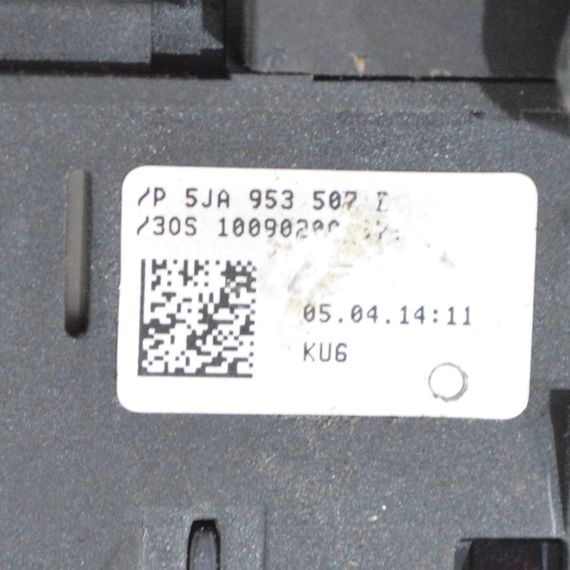 Кнопка аварійного сигналу Skoda Rapid 2012-2019 Перемикач аварійки Шкода Рапід 5JA953507B | Зображення 1