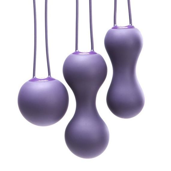 Набір вагінальних кульок Je Joue - Ami Purple, діаметр 3,8-3,3-2,7см, вага 54-71-100гр + подарунок косметичка | Зображення 2