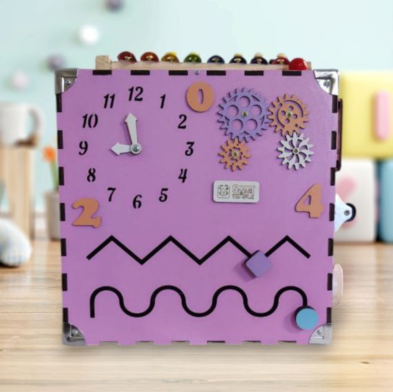 Развивающая игрушка Бизикуб Temple Group TG200132 30х30х30 см Розовый | Зображення 6