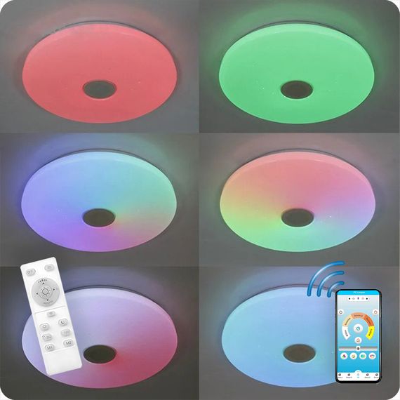 Люстра светодиодная 517 Xlight RGB с пультом 60Вт Белый (01810) | Зображення 7