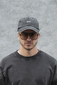 Кепка бейсболка Vintage Without з принтом F1White Black