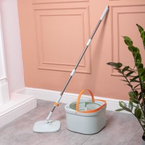 Набір для прибирання швабра з віджимом та відром професійна швабра з відром Зелений HP-35015-46