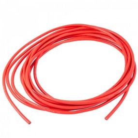 Провід силіконовий надм'який 10AWG 5.3 кв, червоний стійкий до високих температур