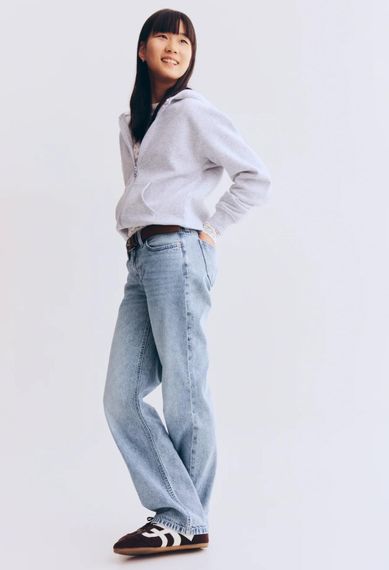 Підліткові джинси для дівчинки H&M 158 см Блакитні (26071103E) | Зображення 3
