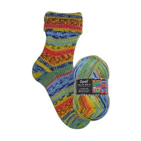 Шкарпеткова пряжа Opal Sockenwolle, серия Hundertwasser, 3200