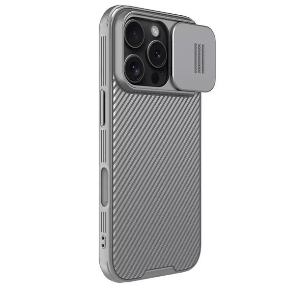 Карбонова накладка Nillkin CamShield Pro для Apple iPhone 16 Pro (6.3") Titanium Gray | Зображення 2