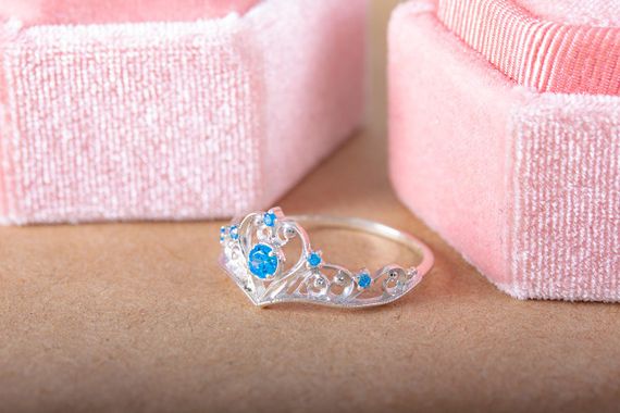 Серебряное кольцо корона | Зображення 3