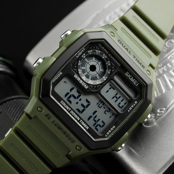 Годинник S2kmei 1299AG Army Green. | Зображення 2