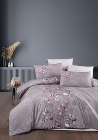 Постільна білизна First Choice Ranforce 200 х 220 см Hardy Violet