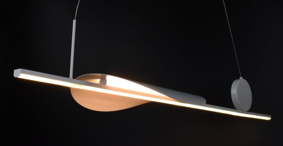 Люстра світлодіодна підвісна LED світильник для квартири на стелю лед 26766 Білий 20-180х26х100 см. | Зображення 2