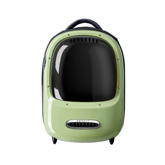 Рюкзак-переноска для котов и собак малых пород Petkit Breezy2 Smart Cat Carrier, 45 см х 33 см х 30 см, зеленый