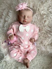 Силіконова Колекційна Лялька Реборн Немовля Анатомічна Новонароджена Дівчинка Пупс Пеггі (Вінілова Лялька) Reborn 50 см