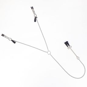 Затискач для сосків та клітора Art of Sex - Nipple and clit clamps Pearl